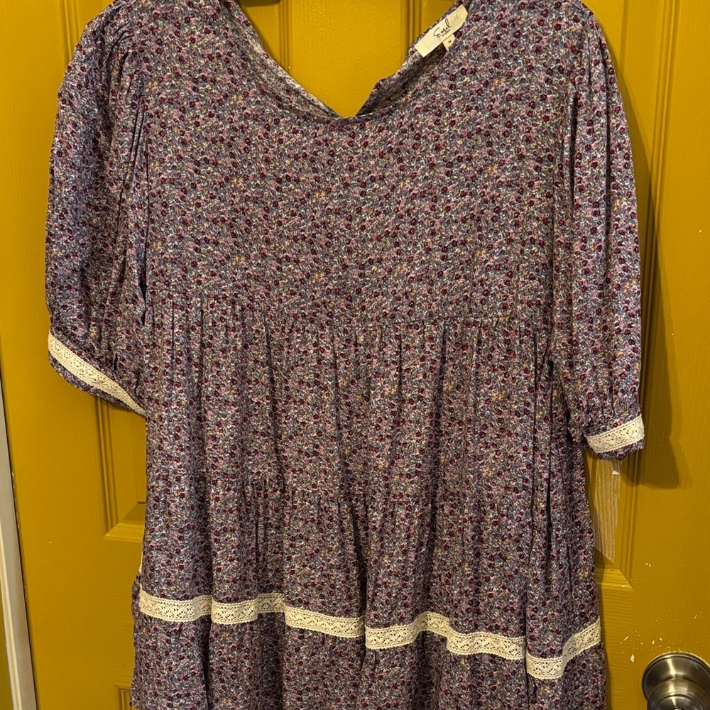 Babydoll style floral top
